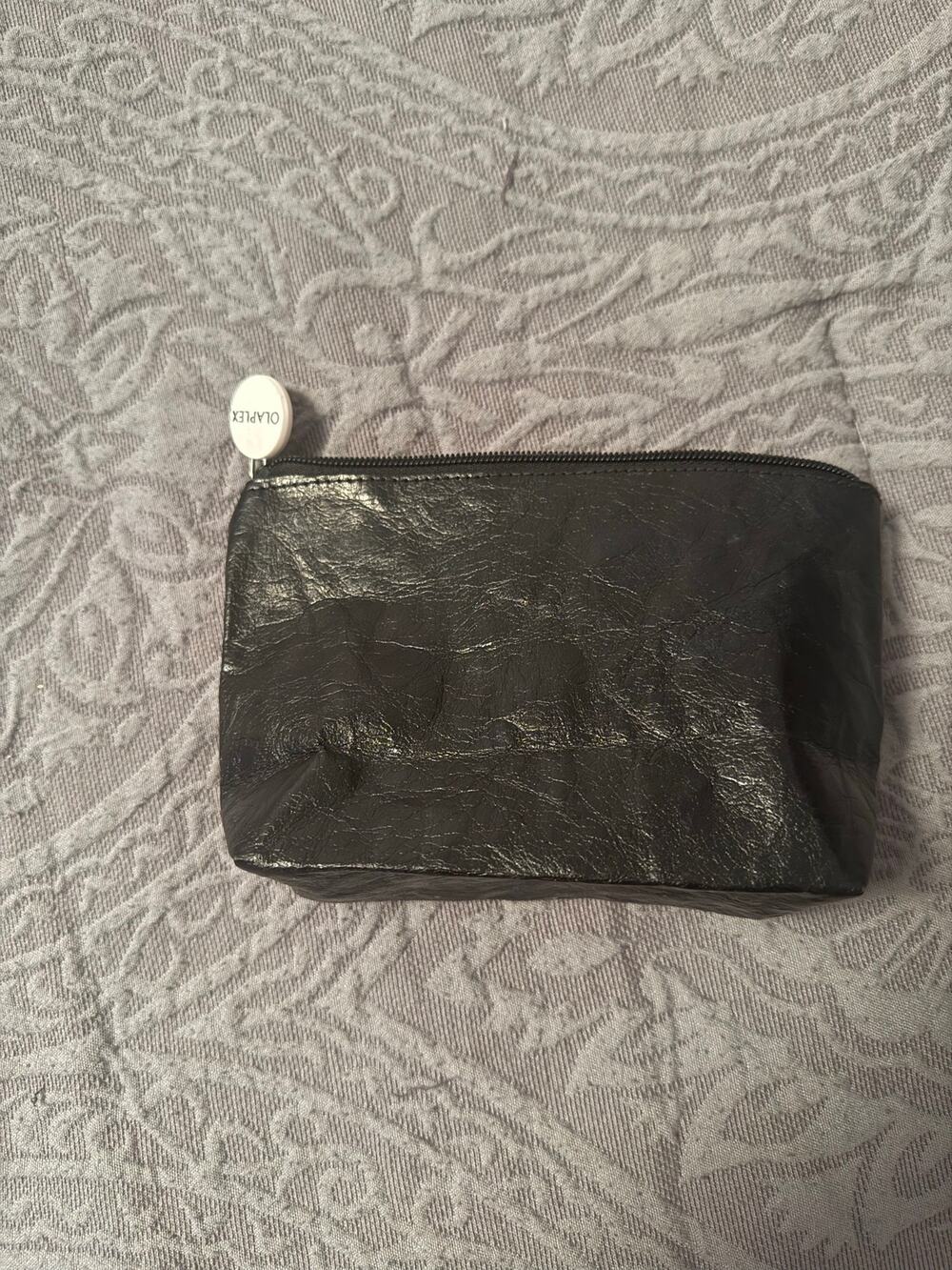 OLAPLEX Black Cosmetic Pouch Makeup Bag Travel Organizer Zip Case GWP